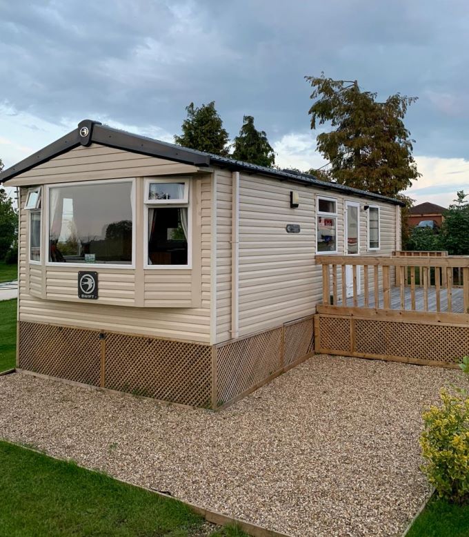 Swift Loire Front Greenacres Caravan Park